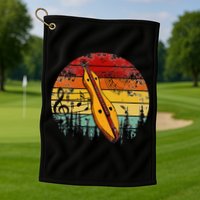 Dulcimer Lovers Guitar Retro Design Dulcimer Funny Golf Towel