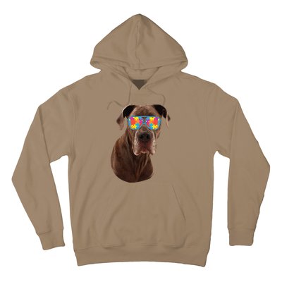 Dog Lover Gifts Funny Autism Awareness Dane Hoodie