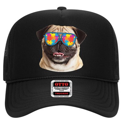 Dog Lover Gifts Funny Autism Awareness Pug Trucker Hat