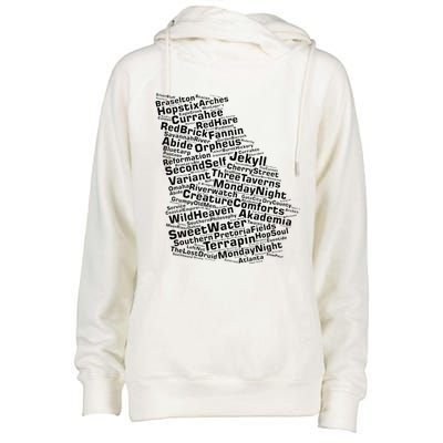 Drink Local Georgia Breweries Womens Funnel Neck Pullover Hood