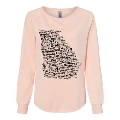 Drink Local Georgia Breweries Womens California Wash Sweatshirt