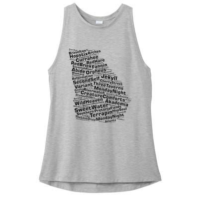 Drink Local Georgia Breweries Ladies PosiCharge Tri-Blend Wicking Tank