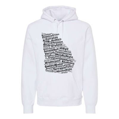 Drink Local Georgia Breweries Premium Hoodie