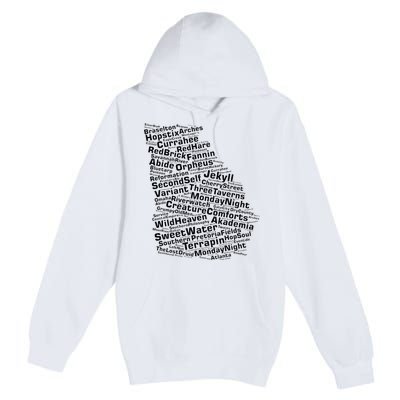 Drink Local Georgia Breweries Premium Pullover Hoodie