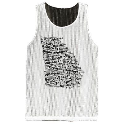 Drink Local Georgia Breweries Mesh Reversible Basketball Jersey Tank