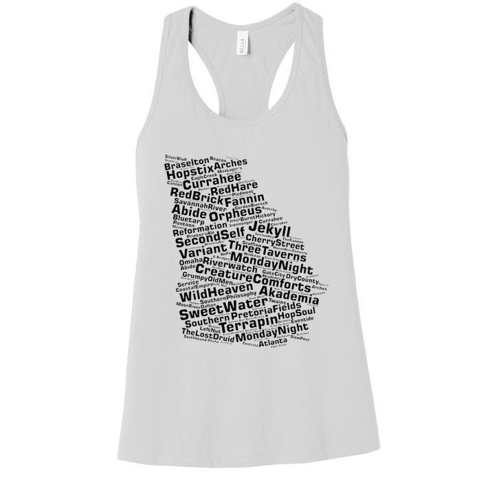 Drink Local Georgia Breweries Women's Racerback Tank