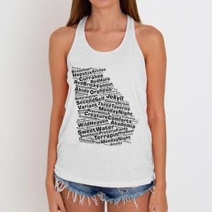 Drink Local Georgia Breweries Women's Knotted Racerback Tank