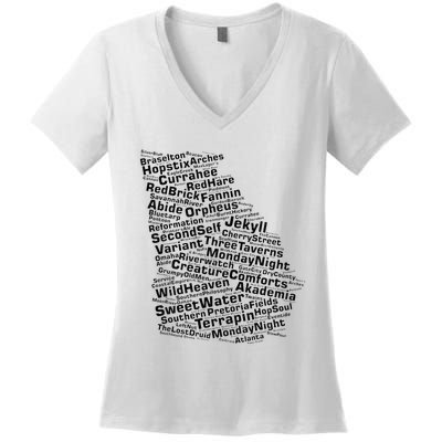 Drink Local Georgia Breweries Women's V-Neck T-Shirt