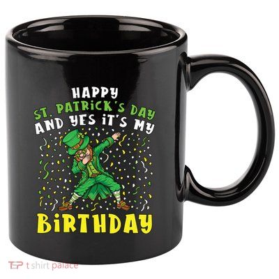 Dabbing Leprechaun Happy Saint PatrickS Day Boy Birthday 11oz C Handle Ceramic Mug