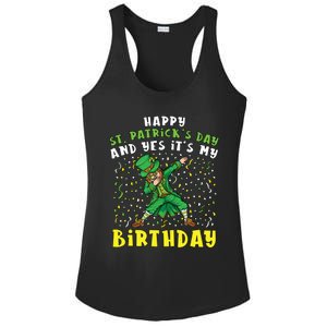 Dabbing Leprechaun Happy Saint PatrickS Day Boy Birthday Ladies PosiCharge Competitor Racerback Tank