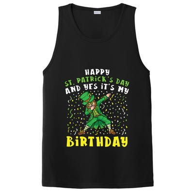 Dabbing Leprechaun Happy Saint PatrickS Day Boy Birthday PosiCharge Competitor Tank