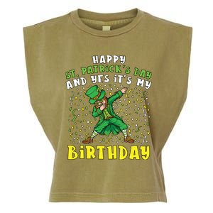 Dabbing Leprechaun Happy Saint PatrickS Day Boy Birthday Garment-Dyed Women's Muscle Tee