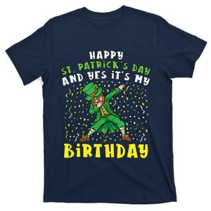 Dabbing Leprechaun Happy Saint PatrickS Day Boy Birthday T-Shirt