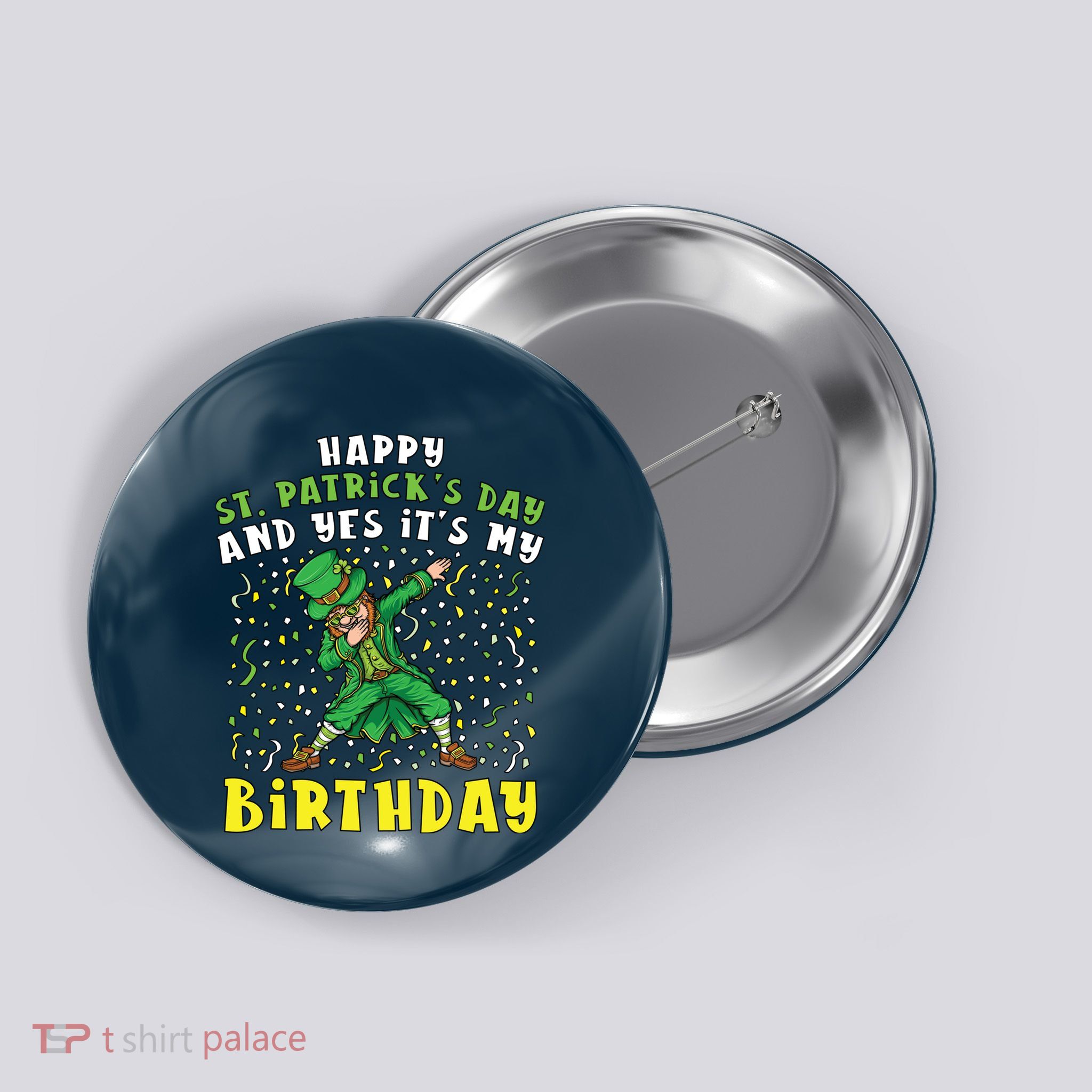 Dabbing Leprechaun Happy Saint PatrickS Day Boy Birthday Button