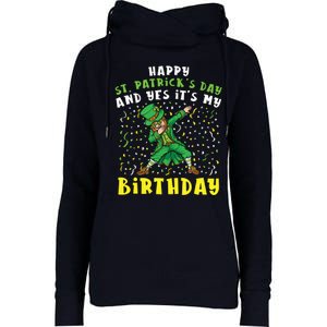 Dabbing Leprechaun Happy Saint PatrickS Day Boy Birthday Womens Funnel Neck Pullover Hood