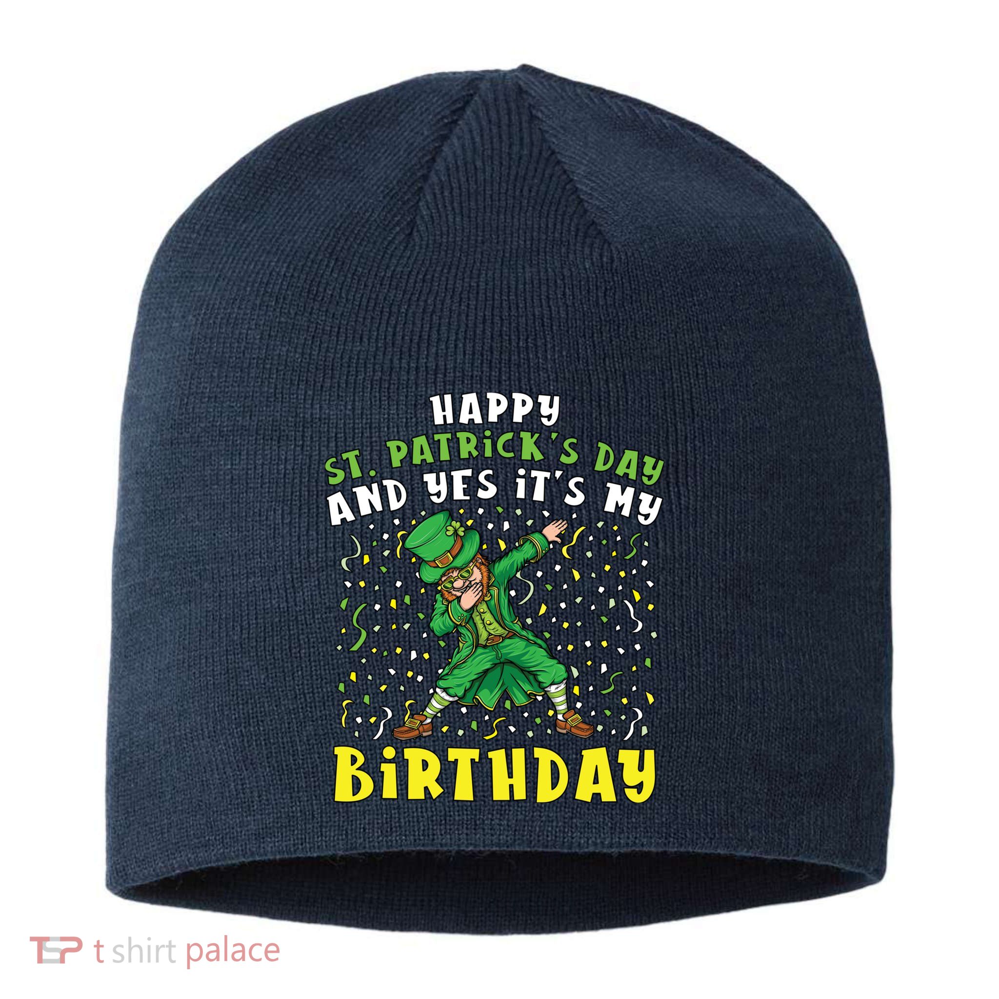 Dabbing Leprechaun Happy Saint PatrickS Day Boy Birthday Sustainable Beanie