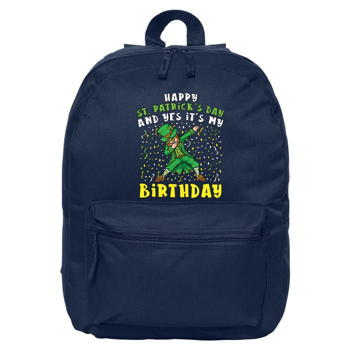 Dabbing Leprechaun Happy Saint PatrickS Day Boy Birthday 16 in Basic Backpack