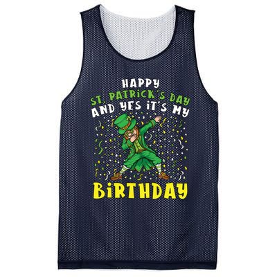 Dabbing Leprechaun Happy Saint PatrickS Day Boy Birthday Mesh Reversible Basketball Jersey Tank