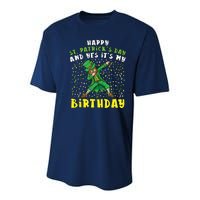 Dabbing Leprechaun Happy Saint PatrickS Day Boy Birthday Youth Performance Sprint T-Shirt