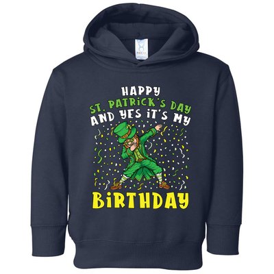 Dabbing Leprechaun Happy Saint PatrickS Day Boy Birthday Toddler Hoodie
