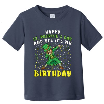 Dabbing Leprechaun Happy Saint PatrickS Day Boy Birthday Toddler T-Shirt