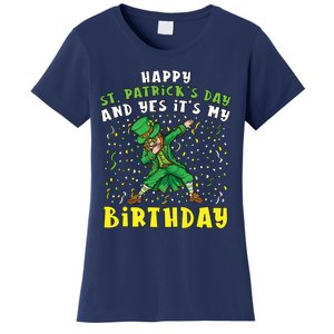 Dabbing Leprechaun Happy Saint PatrickS Day Boy Birthday Women's T-Shirt