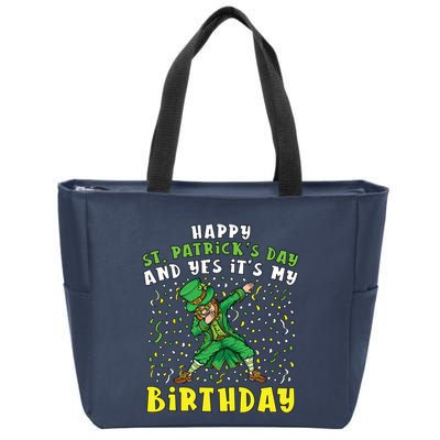 Dabbing Leprechaun Happy Saint PatrickS Day Boy Birthday Zip Tote Bag