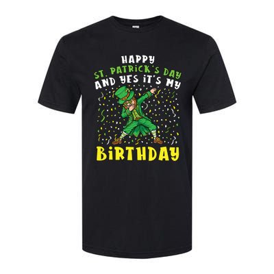 Dabbing Leprechaun Happy Saint PatrickS Day Boy Birthday Softstyle® CVC T-Shirt