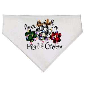 Dog Lovers Have Yourself A Furry Little Christmas Paw Prints Gift USA-Made Doggie Bandana