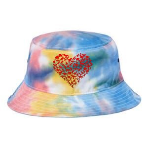 Dinosaur Love Heart Cute Valentines Day Tie Dye Newport Bucket Hat