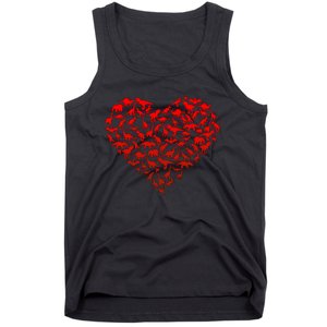 Dinosaur Love Heart Cute Valentines Day Tank Top