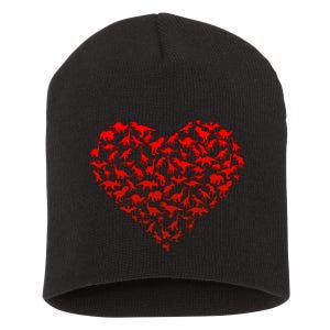 Dinosaur Love Heart Cute Valentines Day Short Acrylic Beanie