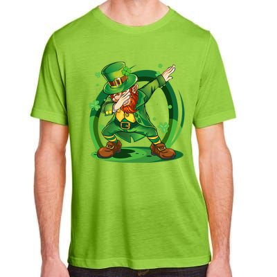 Dabbing Leprechaun Happy St Patricks Day Adult ChromaSoft Performance T-Shirt