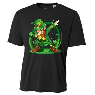 Dabbing Leprechaun Happy St Patricks Day Cooling Performance Crew T-Shirt