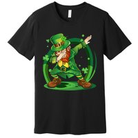 Dabbing Leprechaun Happy St Patricks Day Premium T-Shirt