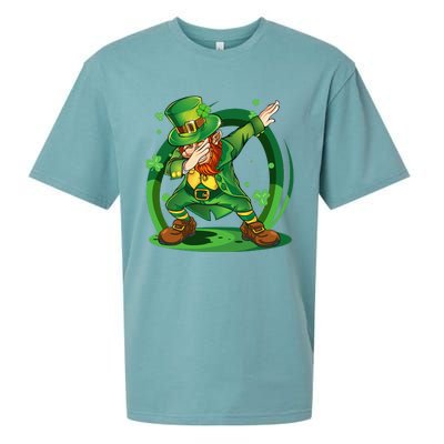 Dabbing Leprechaun Happy St Patricks Day Sueded Cloud Jersey T-Shirt