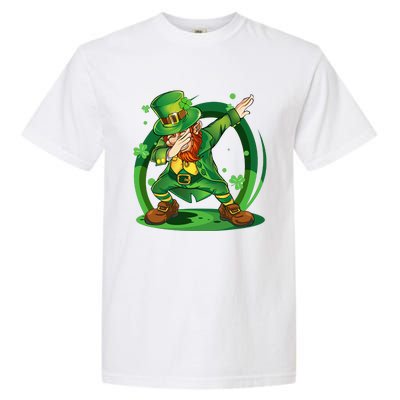 Dabbing Leprechaun Happy St Patricks Day Garment-Dyed Heavyweight T-Shirt