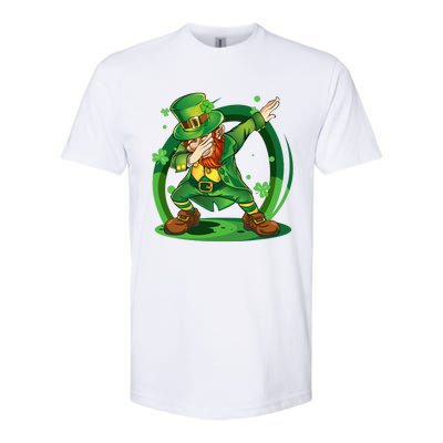 Dabbing Leprechaun Happy St Patricks Day Softstyle CVC T-Shirt