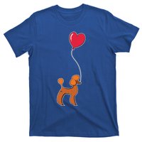 Dog Lover Heart Valentines Day Gift Animal Poodle Gift T-Shirt