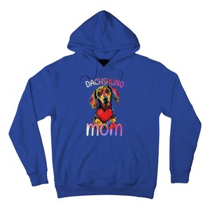 Dachshund Lovers Heart Design Dachshund Mom Gift Hoodie