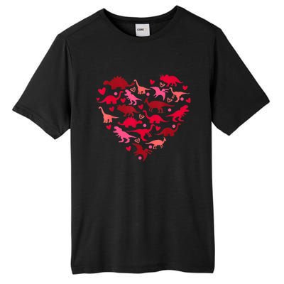 Dinosaur Love Heart T Rex Cute Valentines Day Tall Fusion ChromaSoft Performance T-Shirt