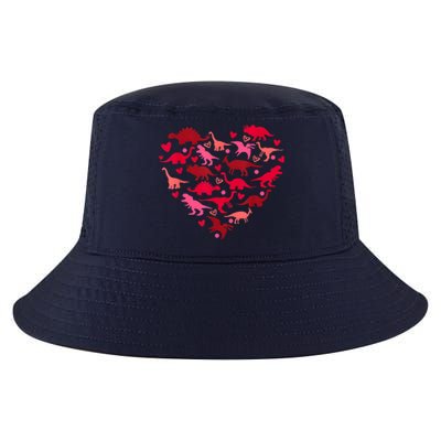 Dinosaur Love Heart T Rex Cute Valentines Day Cool Comfort Performance Bucket Hat