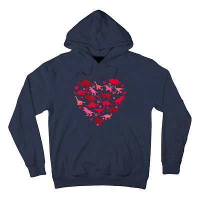 Dinosaur Love Heart T Rex Cute Valentines Day Hoodie