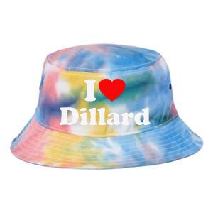 Dillard Love Heart College University Alumni Tie Dye Newport Bucket Hat