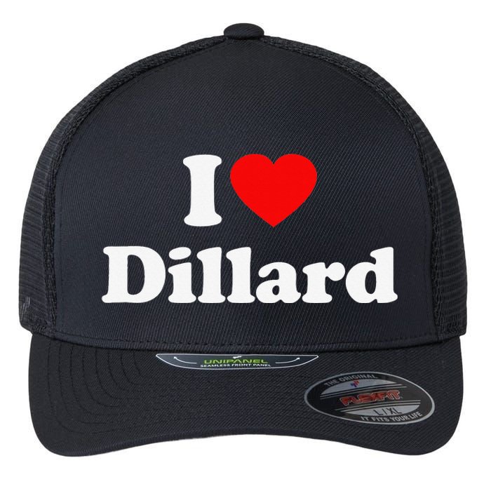 Dillard Love Heart College University Alumni Flexfit Unipanel Trucker Cap