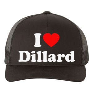 Dillard Love Heart College University Alumni Yupoong Adult 5-Panel Trucker Hat