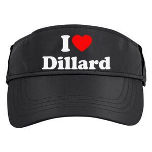 Dillard Love Heart College University Alumni Adult Drive Performance Visor