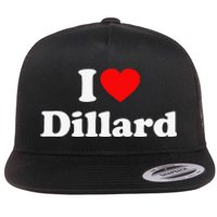 Dillard Love Heart College University Alumni Flat Bill Trucker Hat