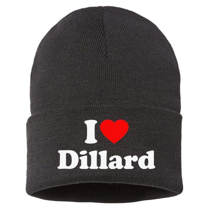 Dillard Love Heart College University Alumni Sustainable Knit Beanie