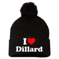 Dillard Love Heart College University Alumni Pom Pom 12in Knit Beanie